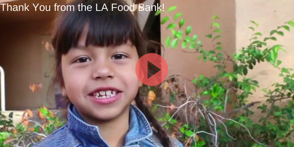 Thank you from the LA Food Bank